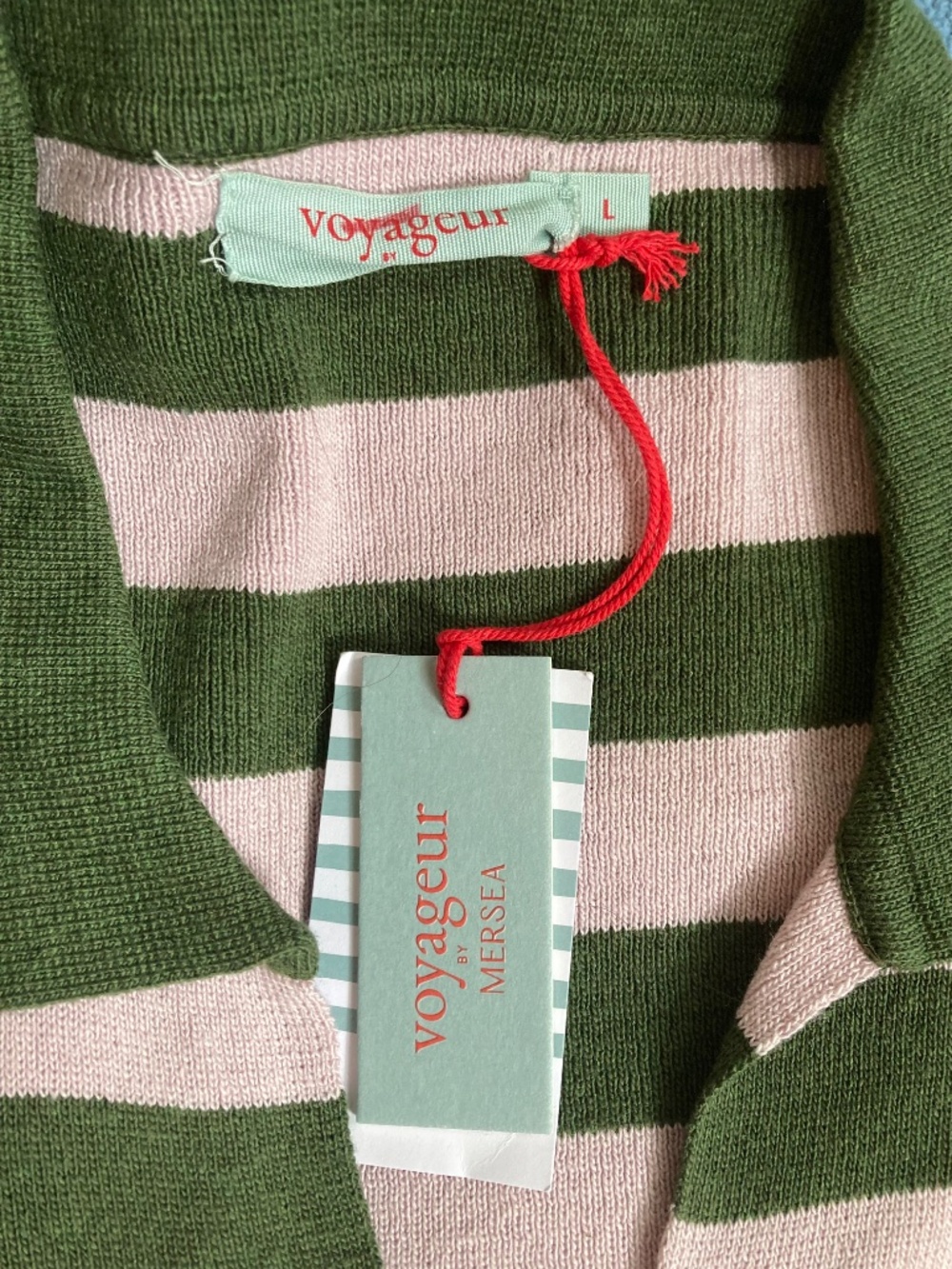 Voyageur by Mersea Polo Striped Knit Top - Picture 4 of 4